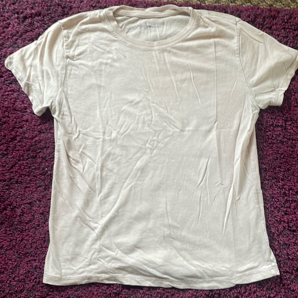 Brandy Melville Baby Tee Soft Pink